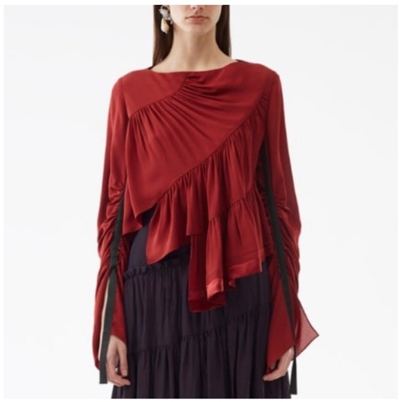 3.1 Phillip Lim ~ Ruffle Layered Blouse - Picture 2 of 11
